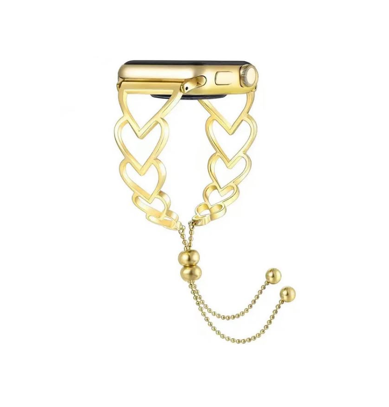 Heart Shaped Bracelet Watch Band – Elegant Charm Strap for Women | Stylish & Original Design