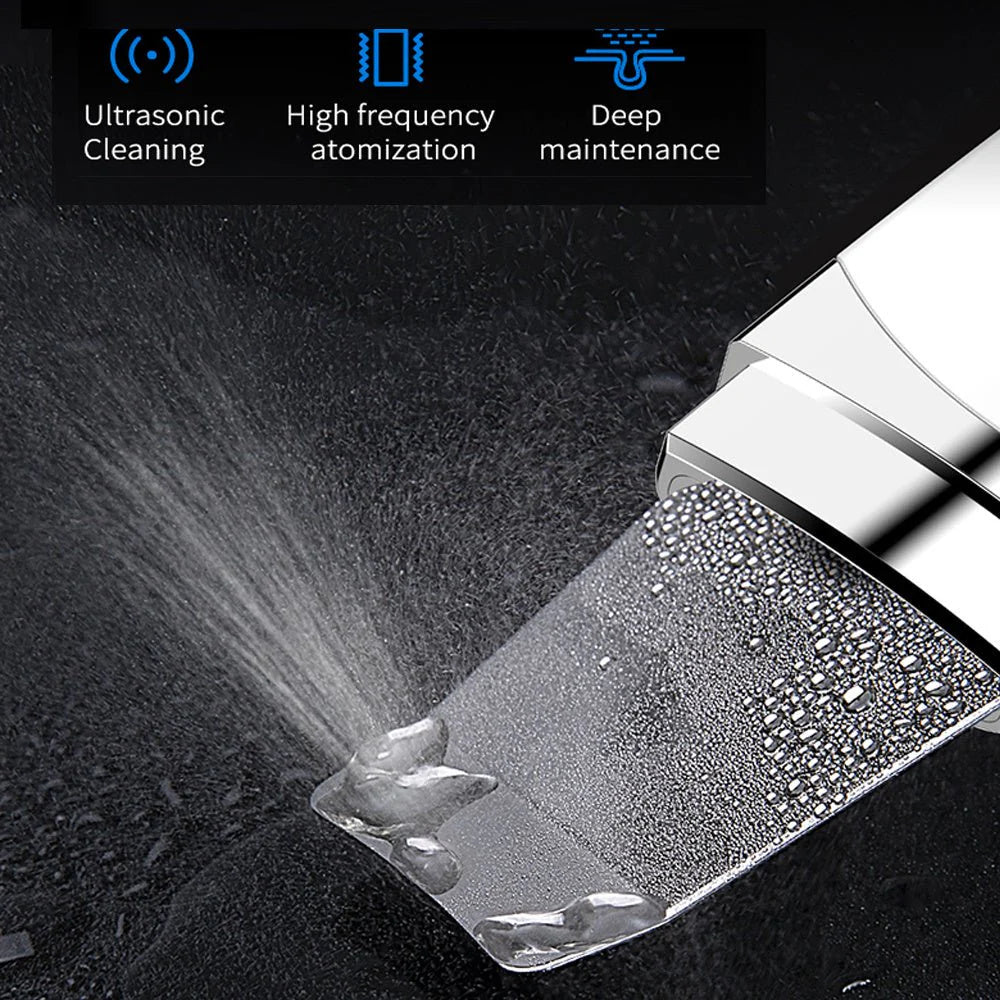 Ultrasonic Facial Cleanser – Electromechanical Beauty Instrument for Deep Skin Peeling & Pore Cleaning