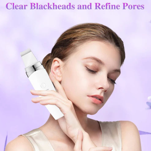 Ultrasonic Facial Cleanser – Electromechanical Beauty Instrument for Deep Skin Peeling & Pore Cleaning