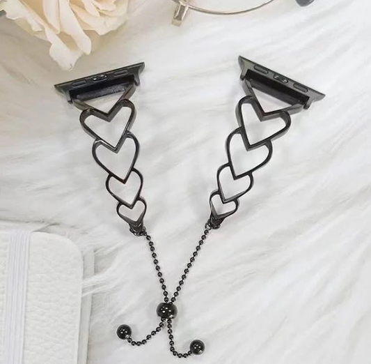 Heart Shaped Bracelet Watch Band – Elegant Charm Strap for Women | Stylish & Original Design
