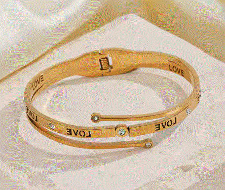 Stainless Steel Love Bracelet for Women – Elegant Couple Jewelry | Fashion Bracelet UAE